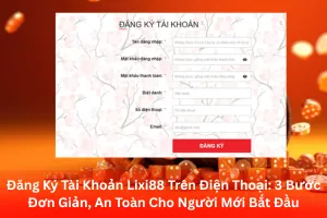 Bài viết về hướng dẫn đăng ký tài khoản Lixi88